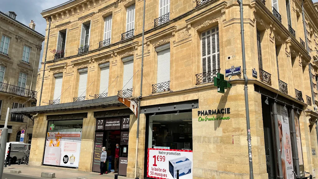 Pharmacie des Grands Hommes Bordeaux 7/7 (ouvert le dimanche et jours feries) [Bordeaux]